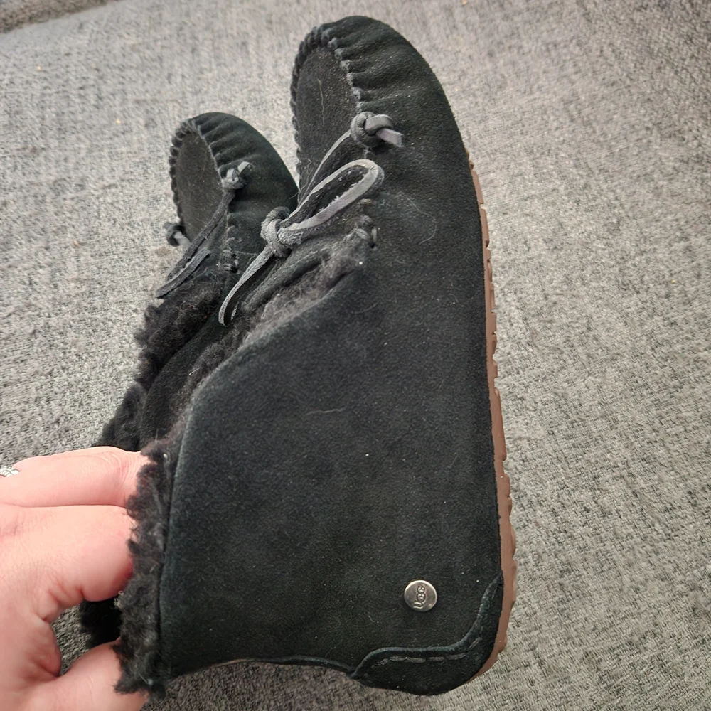 UGG Alena Kidd Black Moccasins
